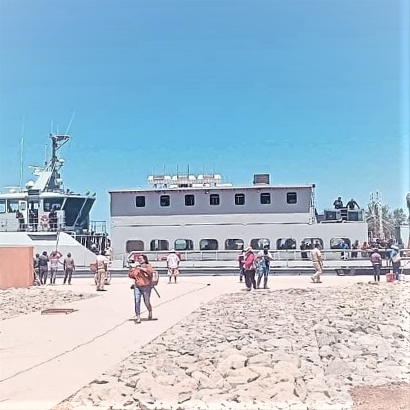 Ya llegó el Ferry a San Blas