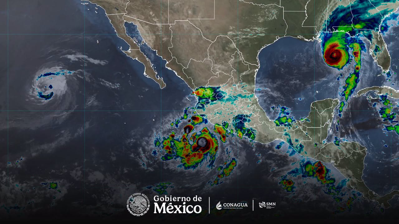 Huracán Simón se intensifica frente a México: trayectoria, horarios y estados en riesgo